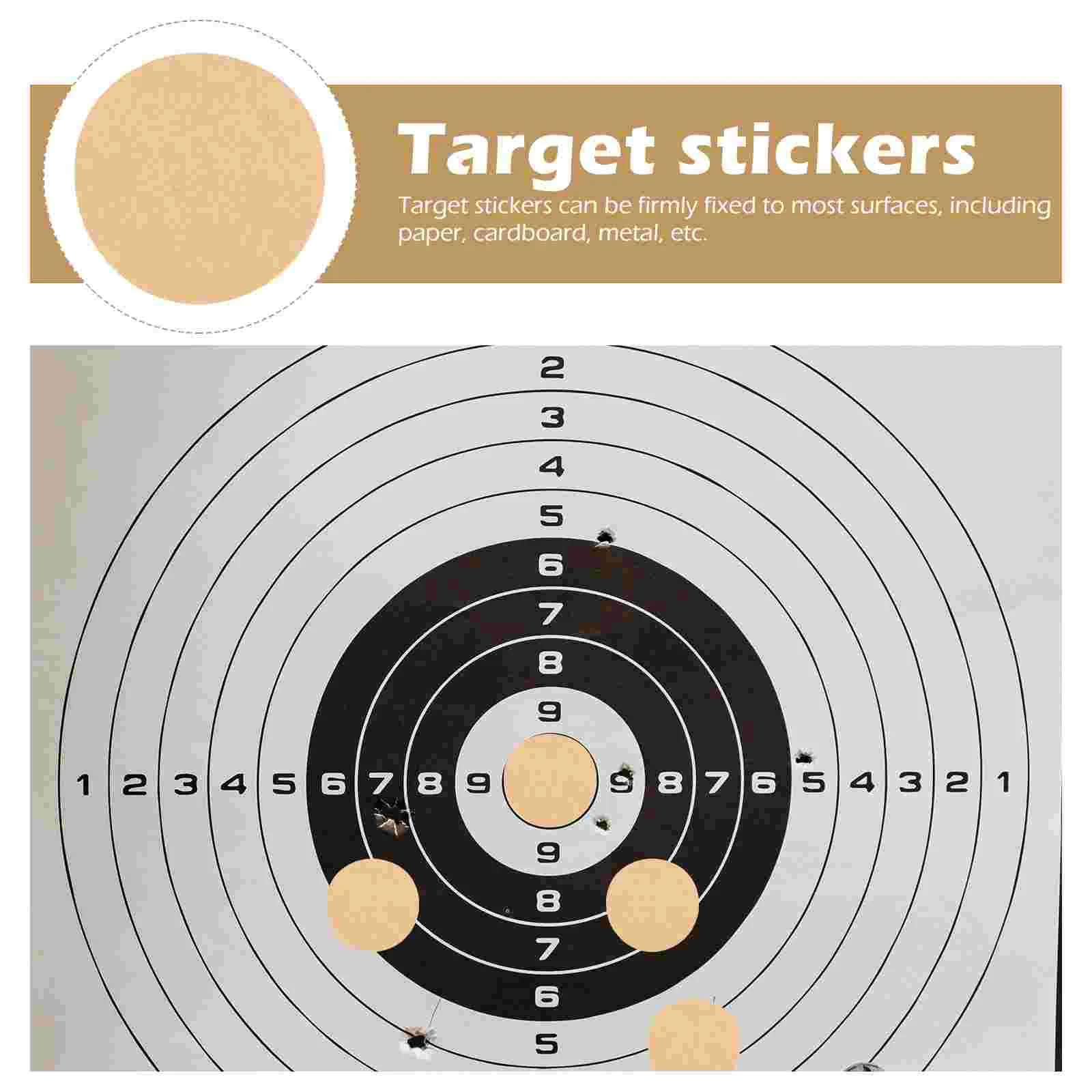 Shooting Patch Sticker Portable Decal Labels Repair Practical Paper Circle Stickers Sports Pasters