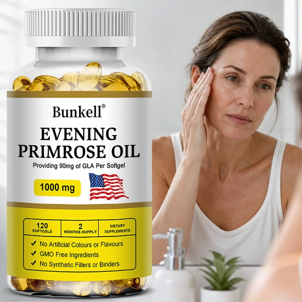 Evening Primrose Oil - Anti-Aging, Brightening, Immune Support, Hormone Balance, Healthy Skin