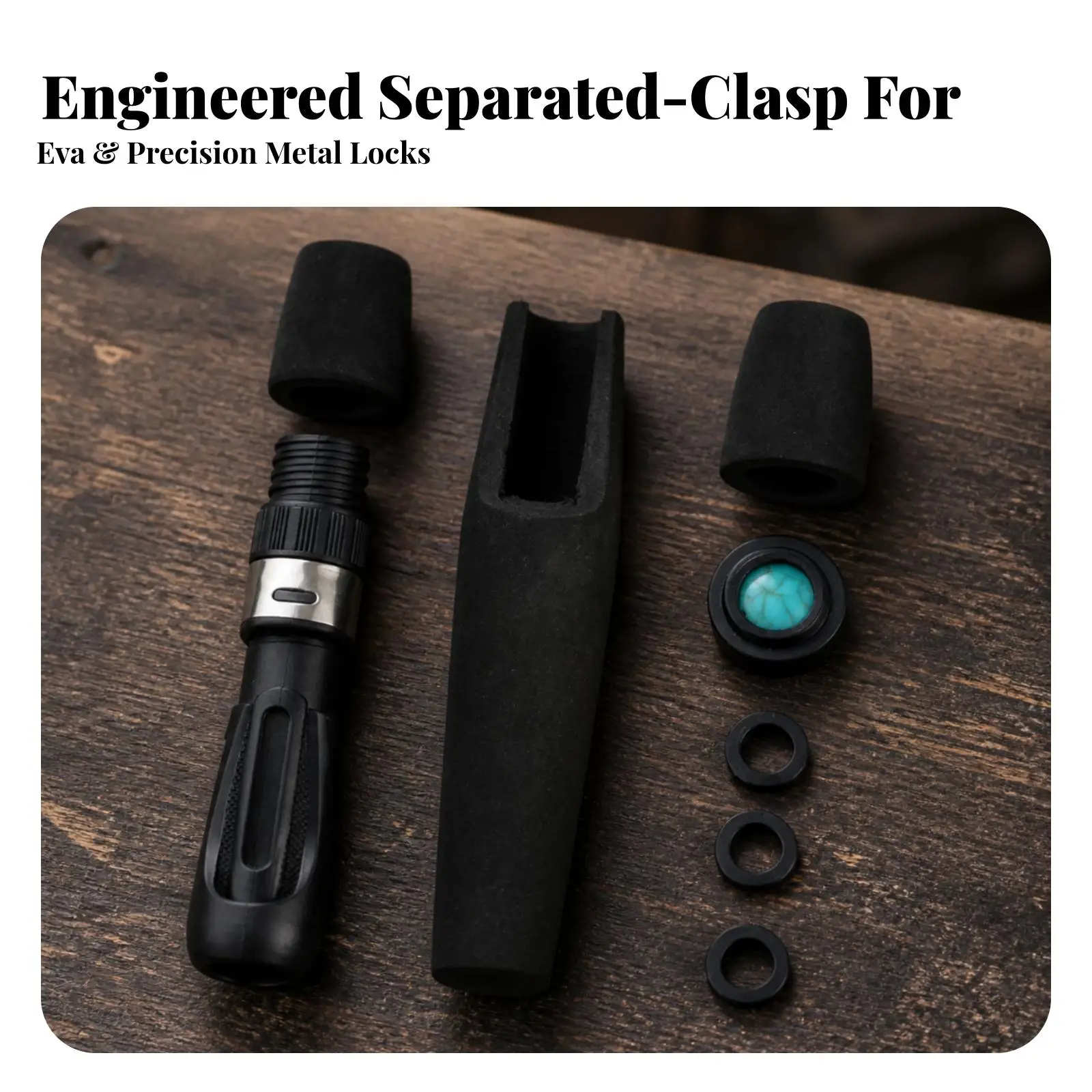 Lightweight EVA Fishing Rod Grip Handle with Built-in Reel Seat for DIY Rod Building Projects