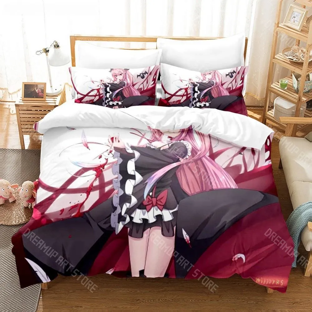 3D Printed Seraph of the End Anime Bedding Set for Boys Girls Duvet Cover Pillowcase Twin Queen King Full Single Double Sizes