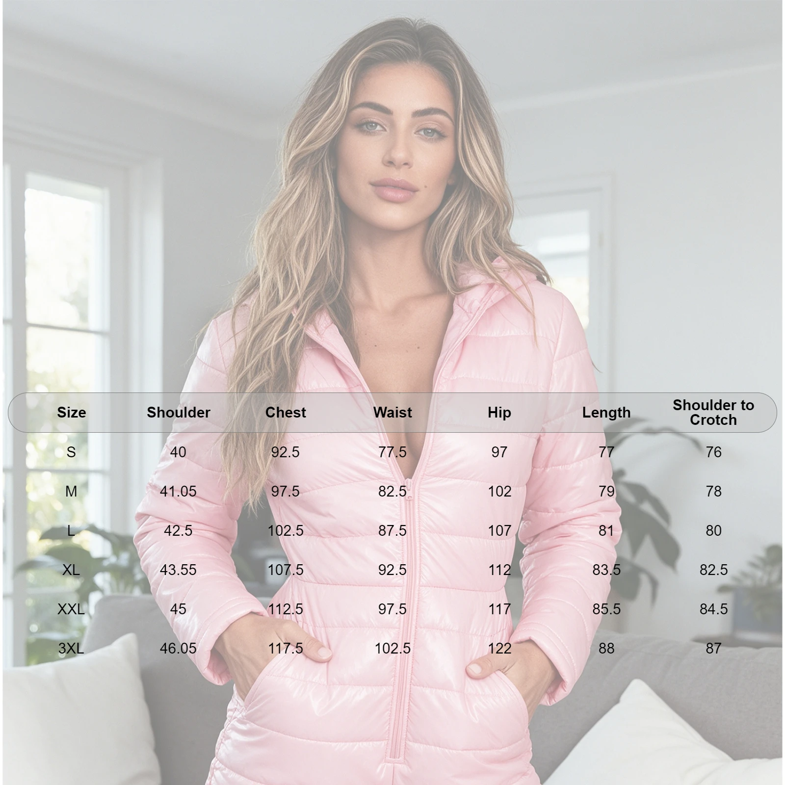 Women Waterproof Padded Quilted Puffer Jumpsuit Men Leak-proof Diaper Cover Elderly Alzheimer Special Needs Adaptive Bodysuit