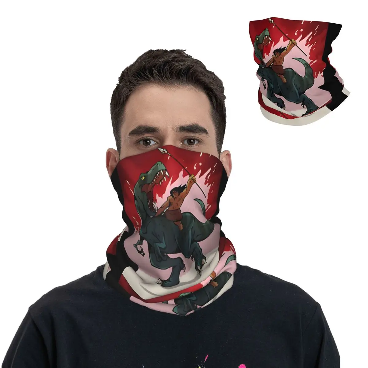 Genndy Tartakovsky's Movie Primal Tales Of Savagery Bandana Neck Cover Printed Motorcycle Club Face Scarf Cycling Face Mask