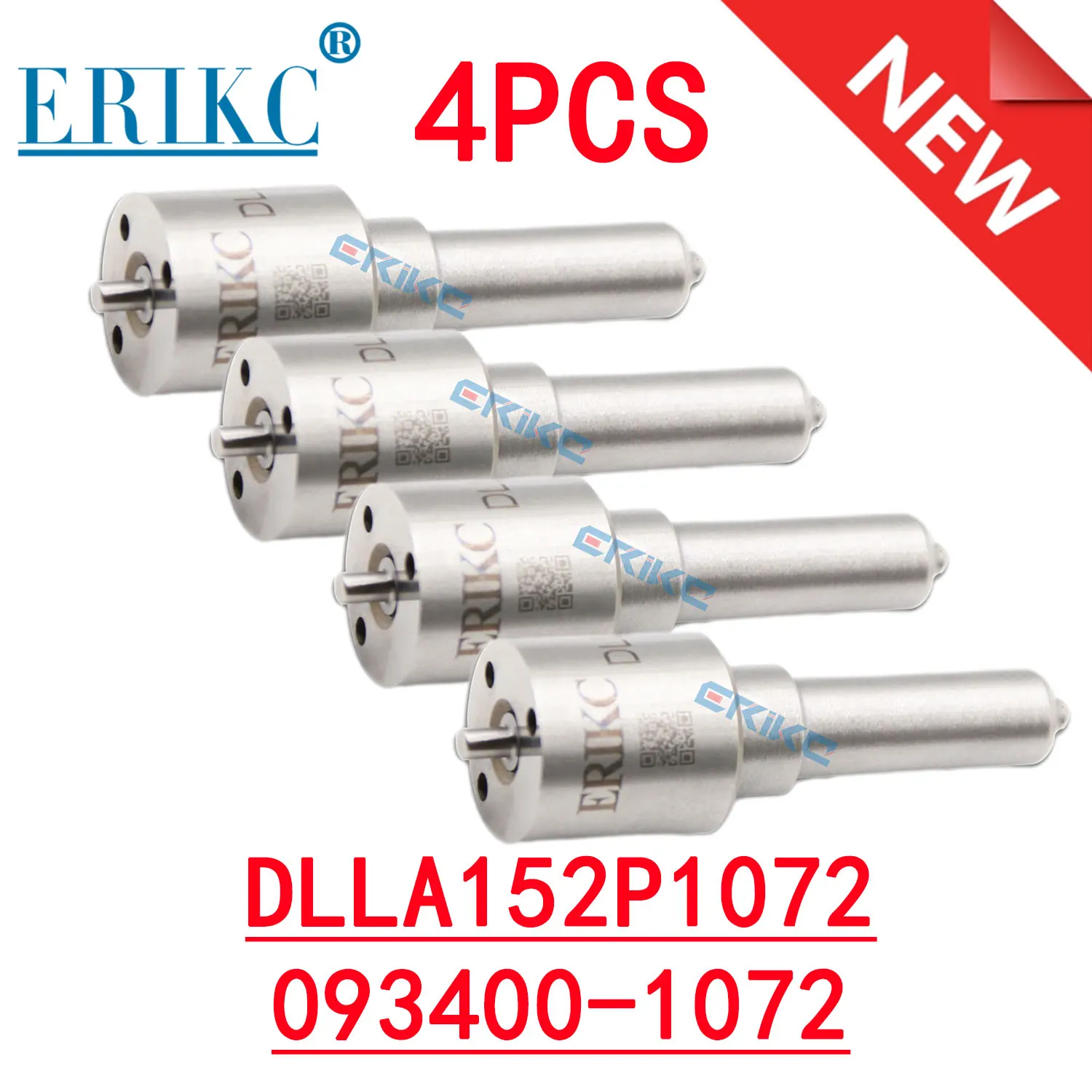 

4PC DLLA152P1072 093400-1072 Diesel Fuel Injection Nozzle DLLA 152P1072 Common Rail Injector Tip DLLA 152 P 1072 for 095000-5430