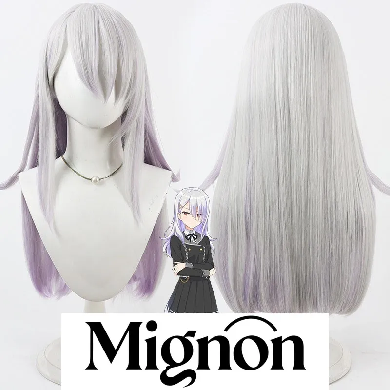 Mignon Sound Voltex Kuranoya Setsuna Cosplay Wig Simulated Scalp Loose Hair Sound Voltex Double Open