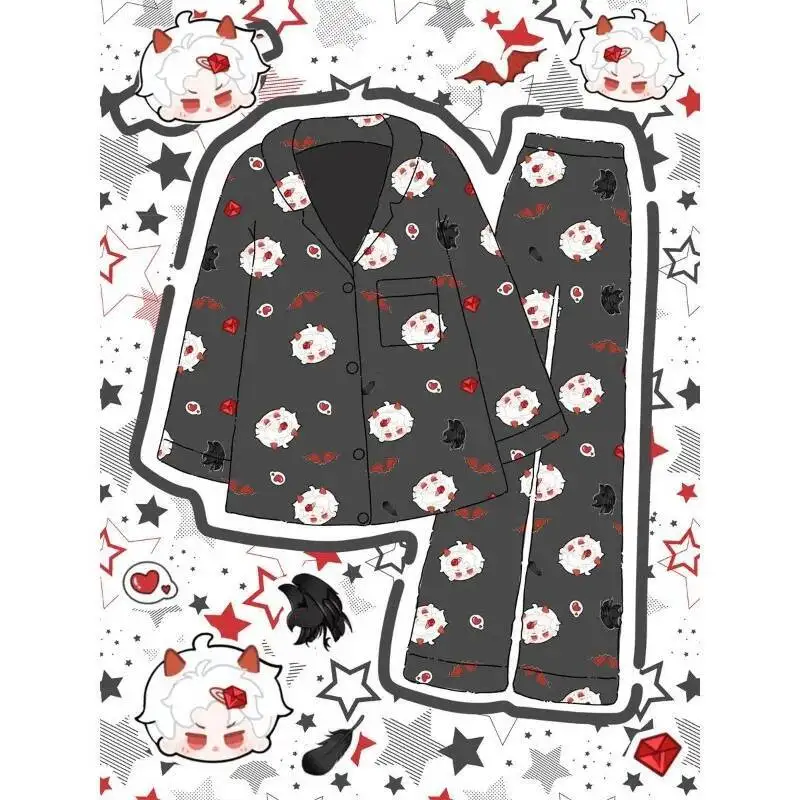 الحب والمساحة العميقة تأثيري سيلوس رافاييل زين كاليب ربيع الخريف بأكمام طويلة باماس ملابس المنزل بلايز السراويل ازياء