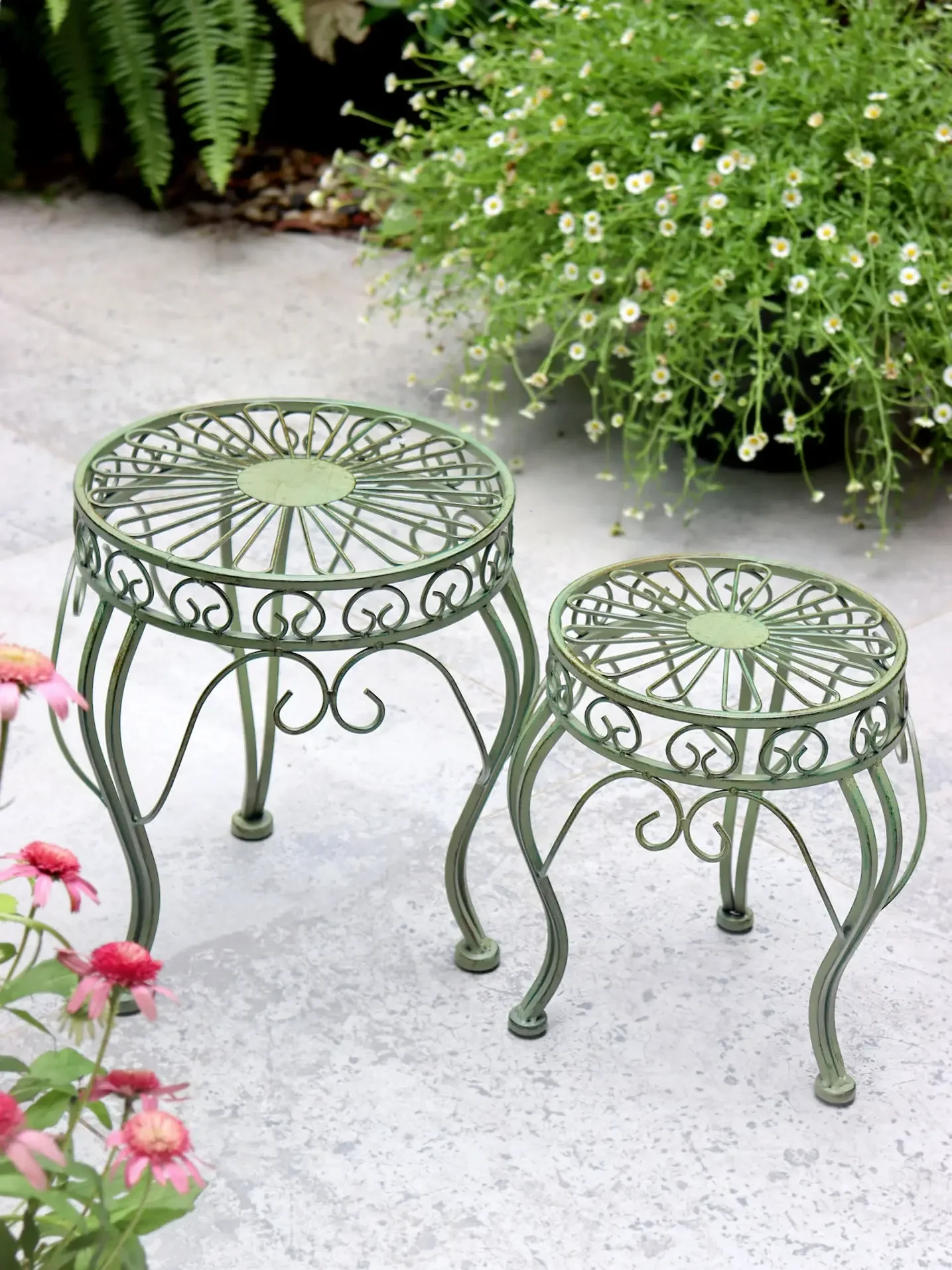 Balcony flower stand outdoor courtyard decoration floor-to-ceiling flower stool outdoor gardening garden living room