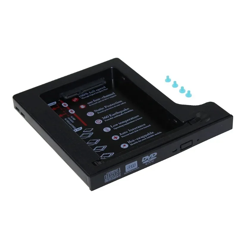 Hot Sale Hard Drive 1TB 2nd HDD Caddy SATA 3.0  SSD Hard Flash Drive Enclosure Case For Notebook CD ROM Optibay 12.7mm