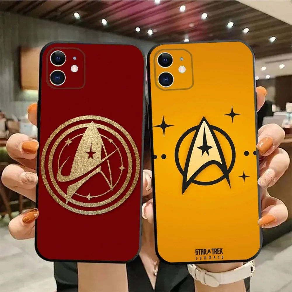 S-Star Trek S-Ships Phone Case For iPhone15,14,13,12,11,Pro,Max,Plus,Mini,X,XS,XR,8,7,6,S,Plus,SE Soft Black Case