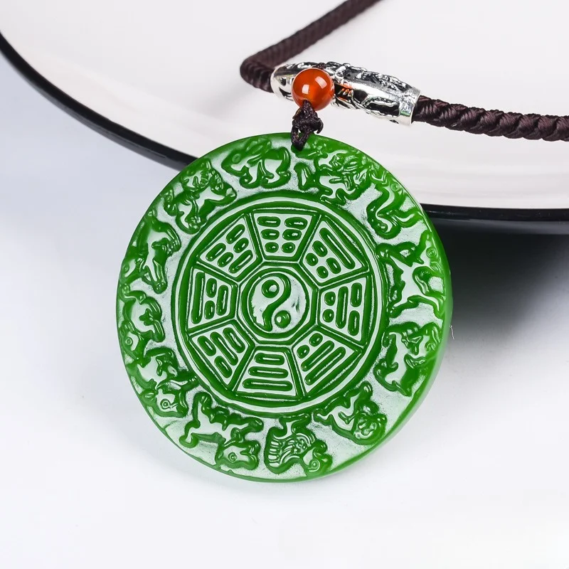 Hetian Jasper The Patron Saint of The Twelve Zodiac Signs, Jade Pendant Men's and Women's Pendants