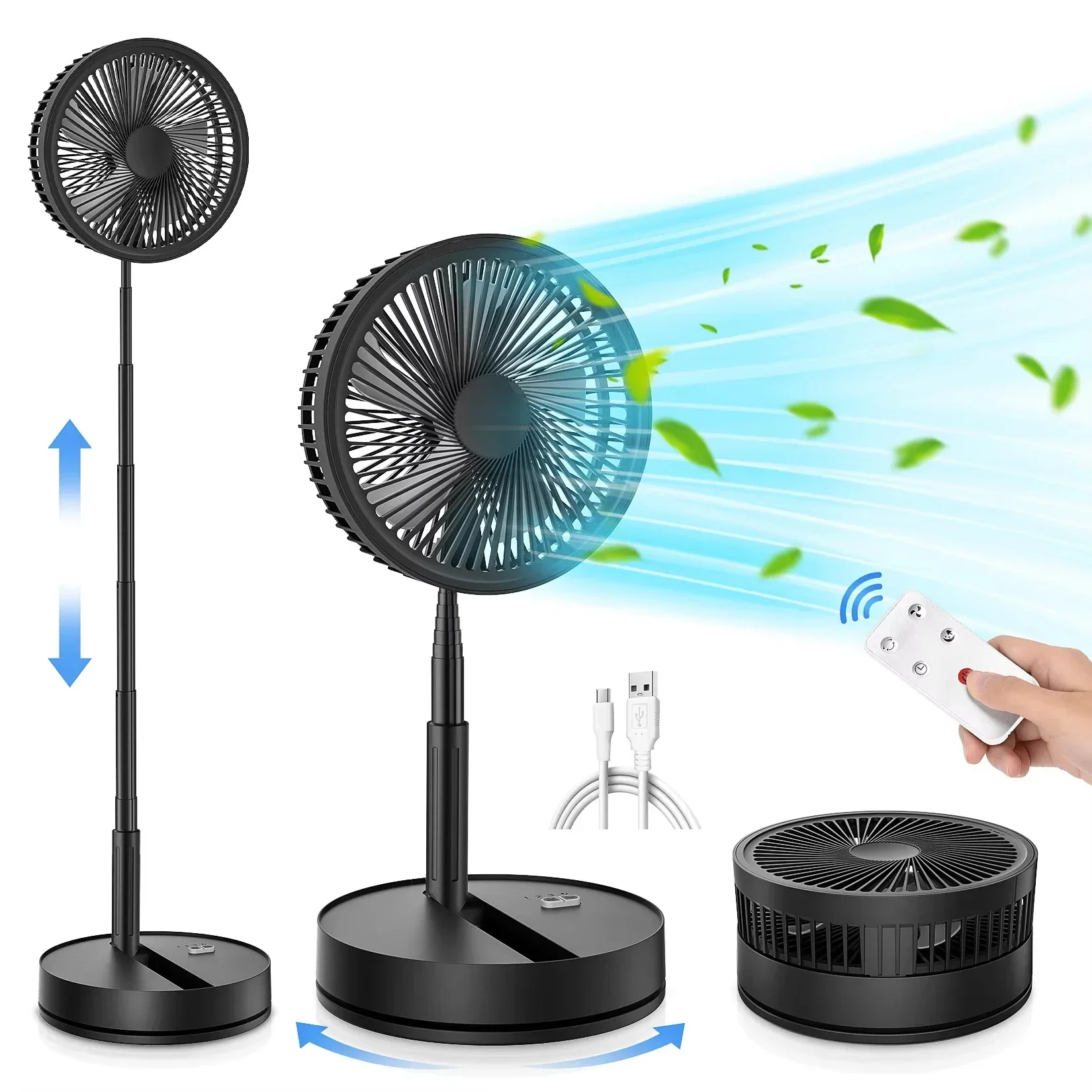 xiaotree-wireless-folding-desk-fan-telescopic-outdoor-travel-camping-floor-fan-with-7200-mah-usb-rechargeable-fan-standing-fan