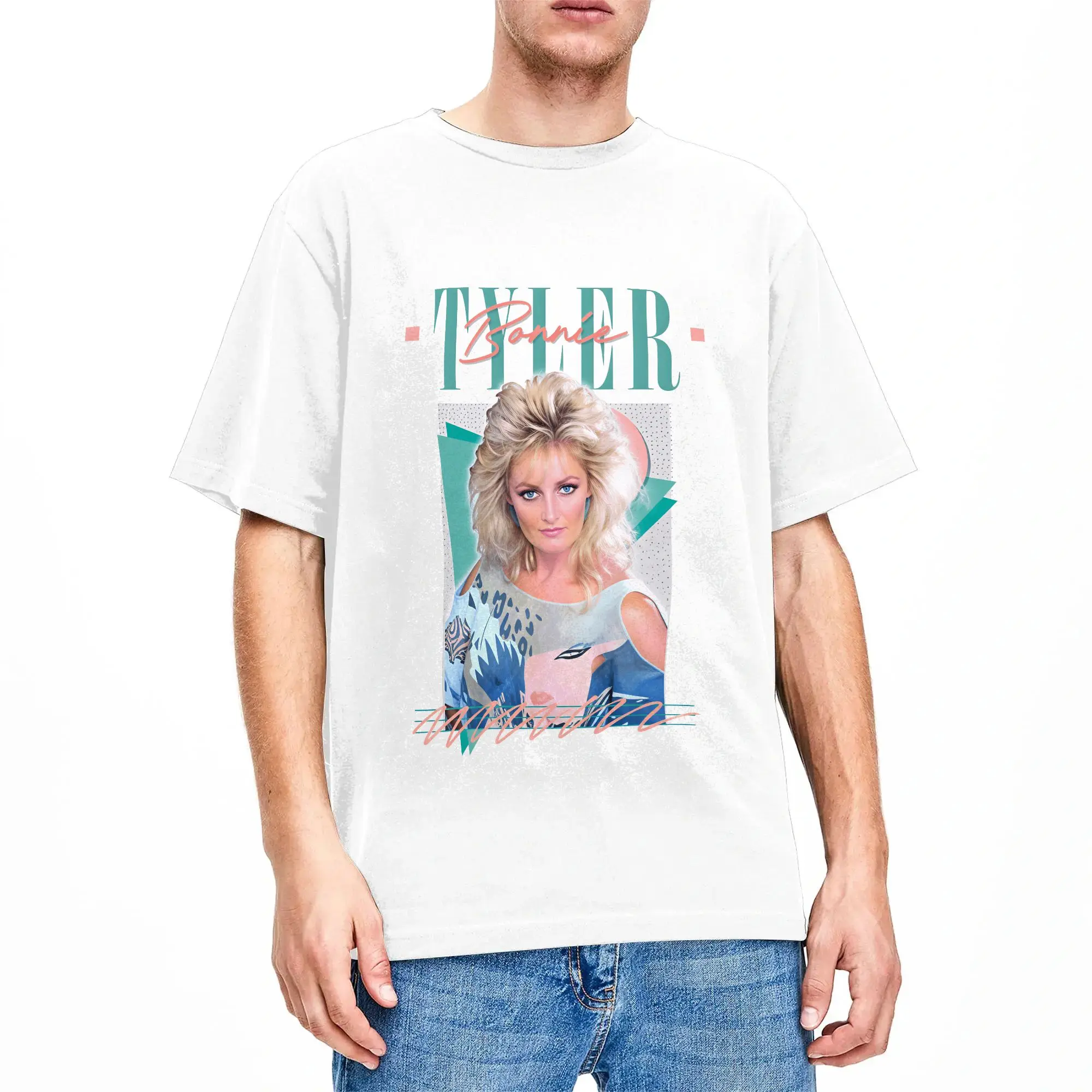 Bonnie Tyler T-Shirt  Hip Hop T-Shirts Short-Sleeved Vintage Tshirt Summer Cotton Oversized Top Tees