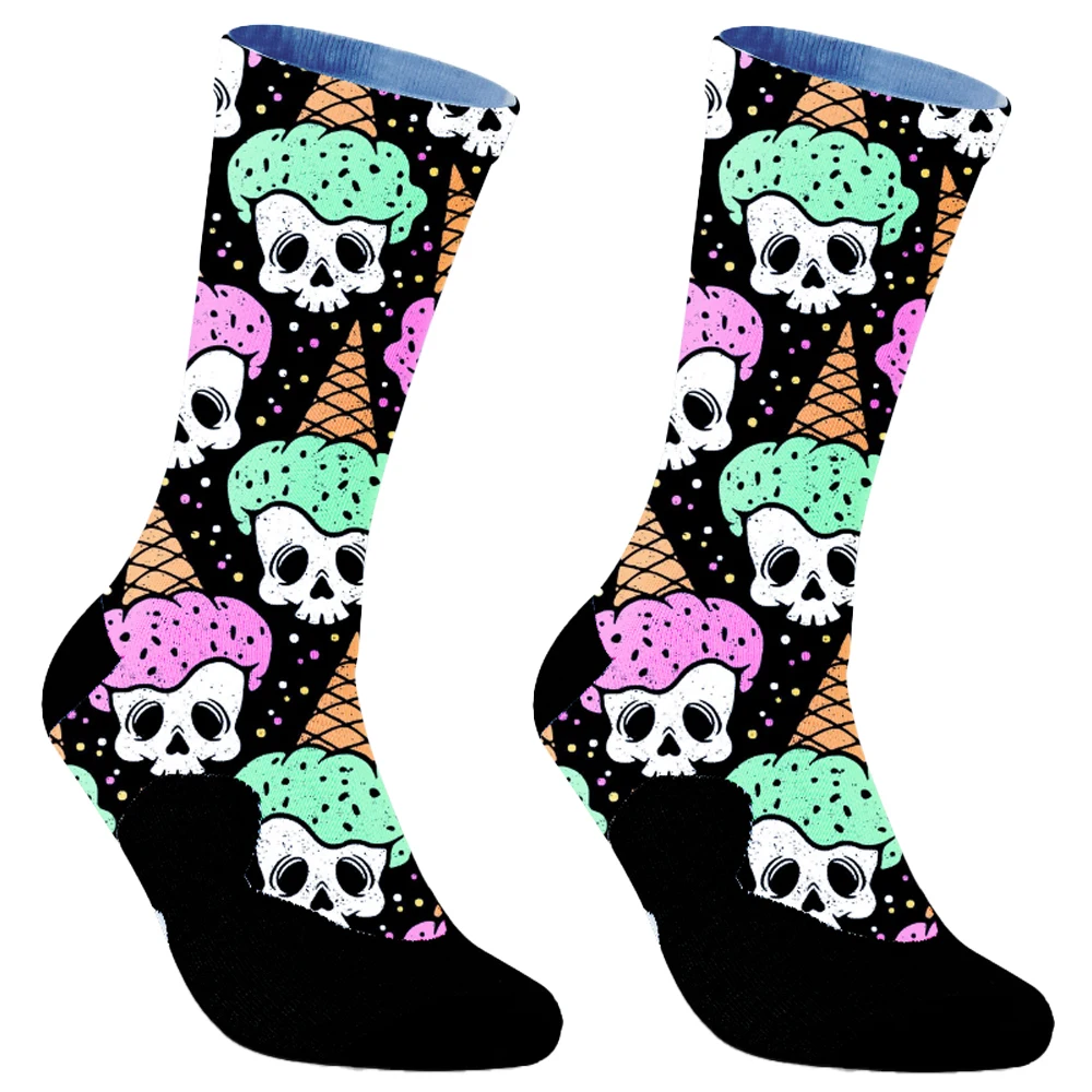 Street Skateboard frutta cibo cani Harajuku ragazzi divertenti maschio causale Sox regalo cotone personalità della moda Unisex uomo calzini felici