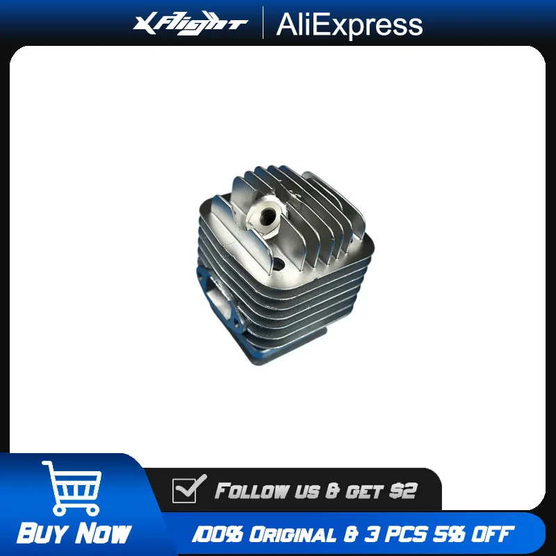 

DLE61 DLE120 Piston Cylinder Kit for 61cc 120cc 2-Stroke Gas Engine, RC Airplane CNC Aluminum Alloy Engine Block with Gaskets