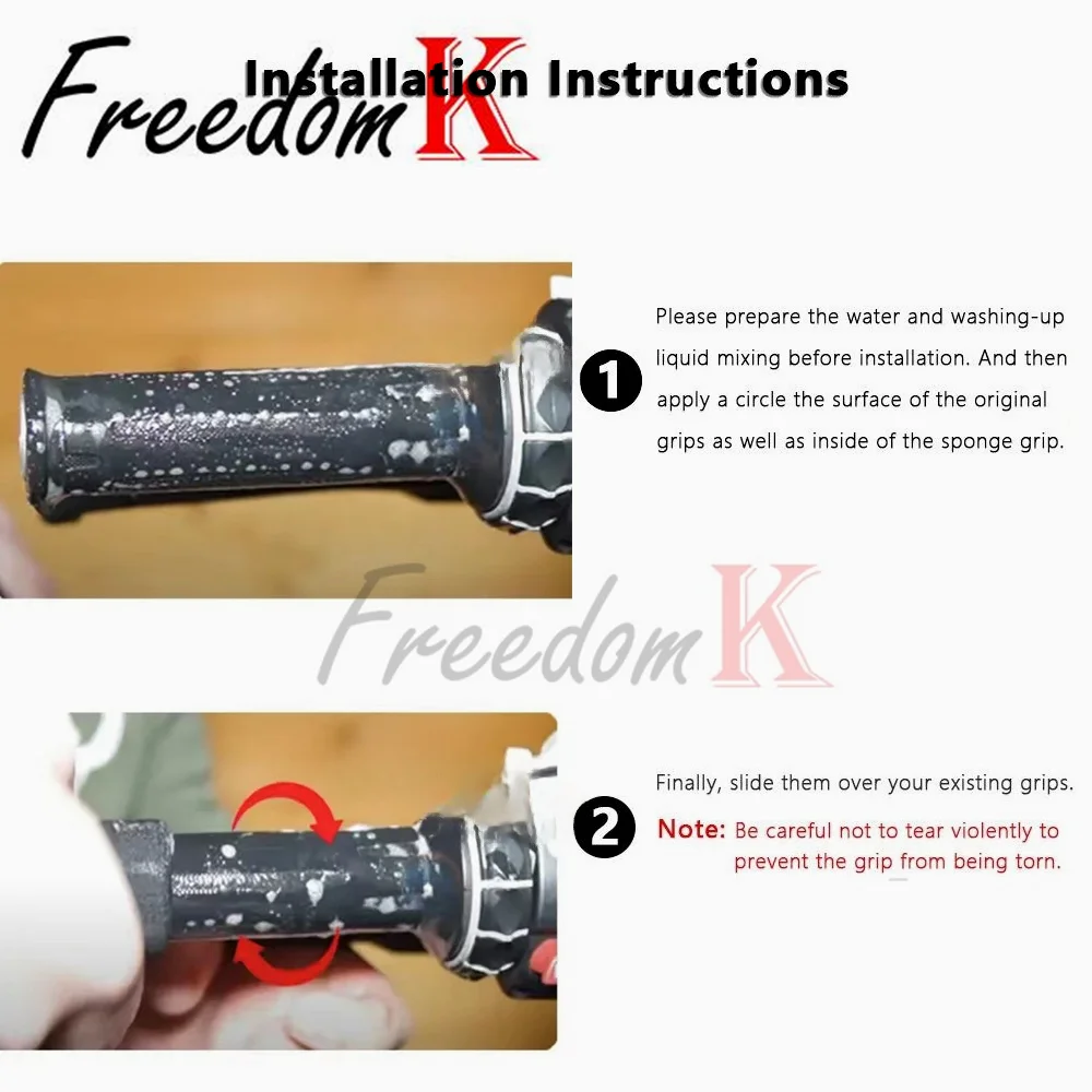 دراجة نارية القبضات الإسفنج المقود يغطي ل KYMCO AK550 / i DownTown XCITING X-Town K-XCT KRV RK اكسسوارات مقود قبضة