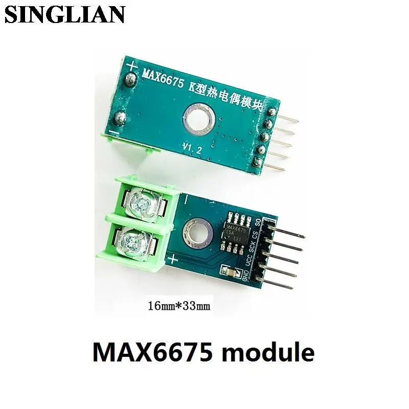 MAX6675 Module+K-type Thermocouple Wire Temperature Sensor Maximum Temperature Can Be Measured To 1024 Degrees