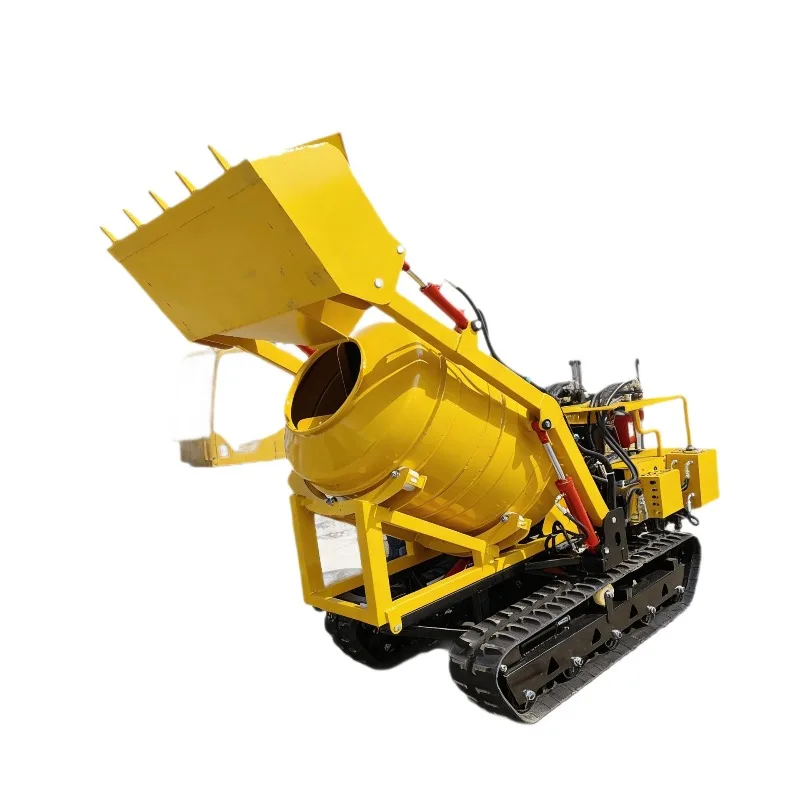 Export small crawler concrete mixer, self-propelled, construction site special