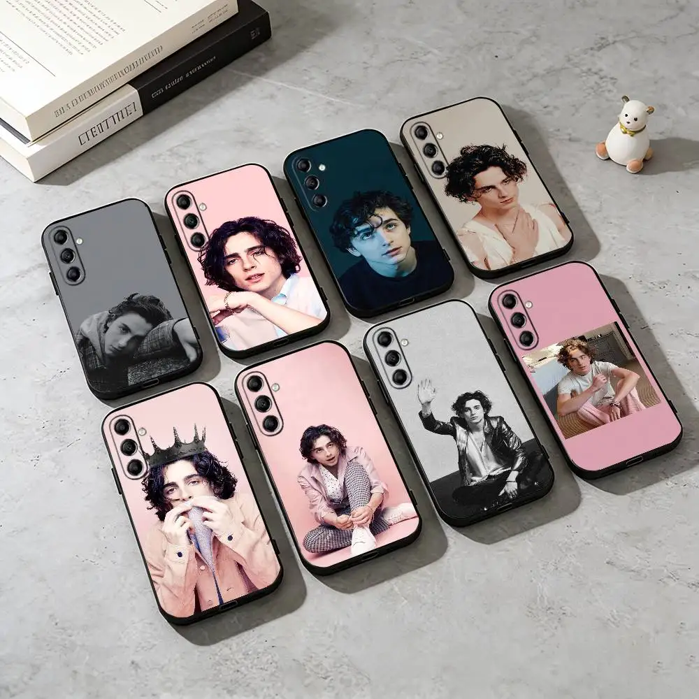 

A-Actor T-Timothee C-Chalamet Phone Case For Samsung Galaxy A73,A72,A71,A70,A53,A52,A51,Soft Silicone Black Cover