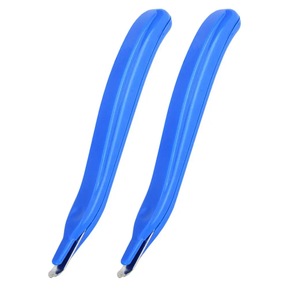 

2 Pcs Magnetic Staple Remove Tool Extractor Stapler Plastic Pen-shaped Puller Office