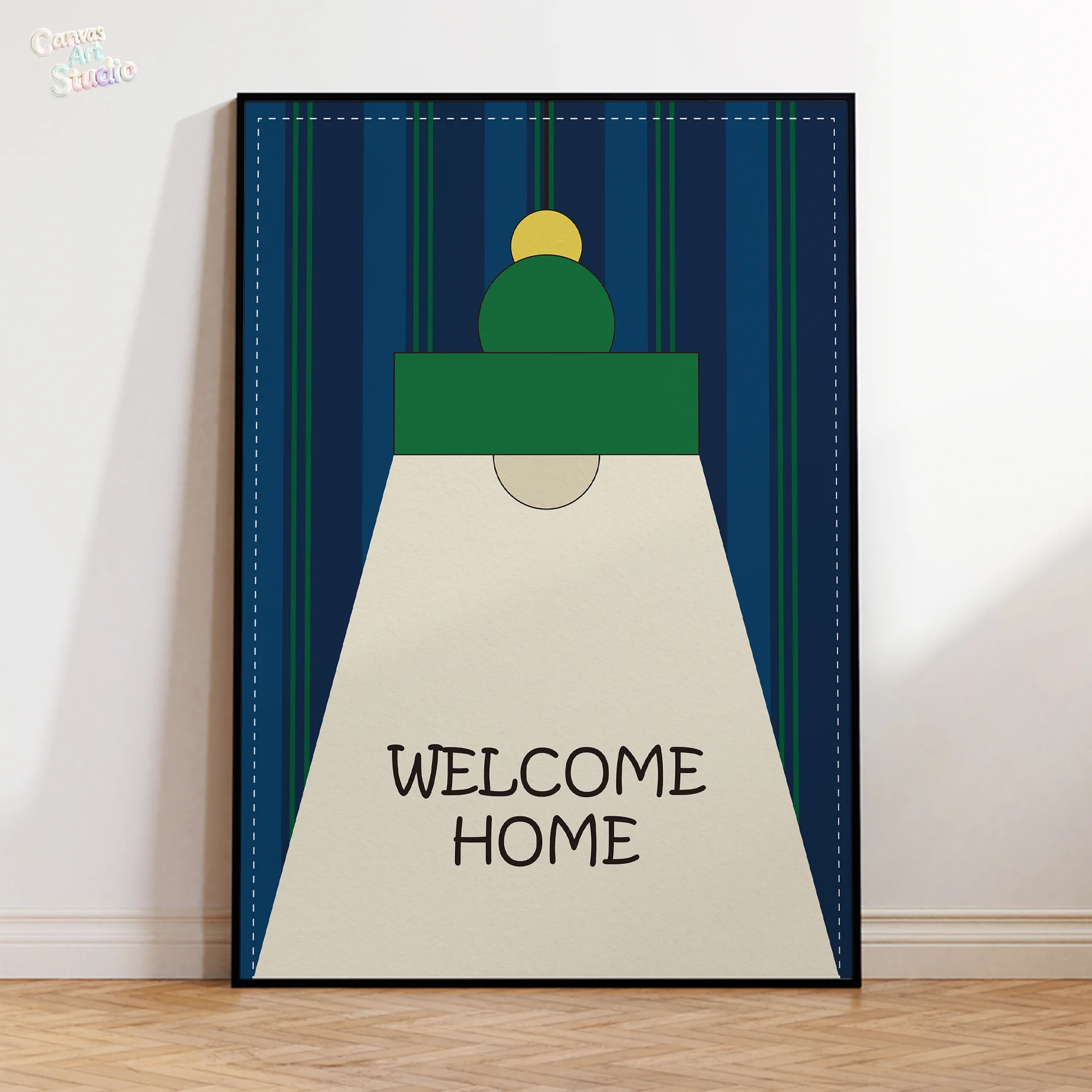 2026 Modern Bauhaus Welcome Home Desk Lamp Style Wall Art Prints Canvas Painting Poster Picture For Living Room Home Decor