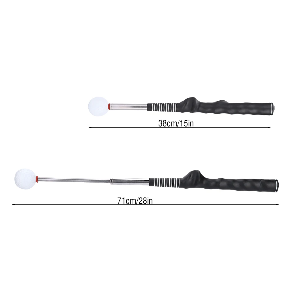 Golf Swing Grip Trainer Warm Up Training Aid Telescopic Club For Beginner