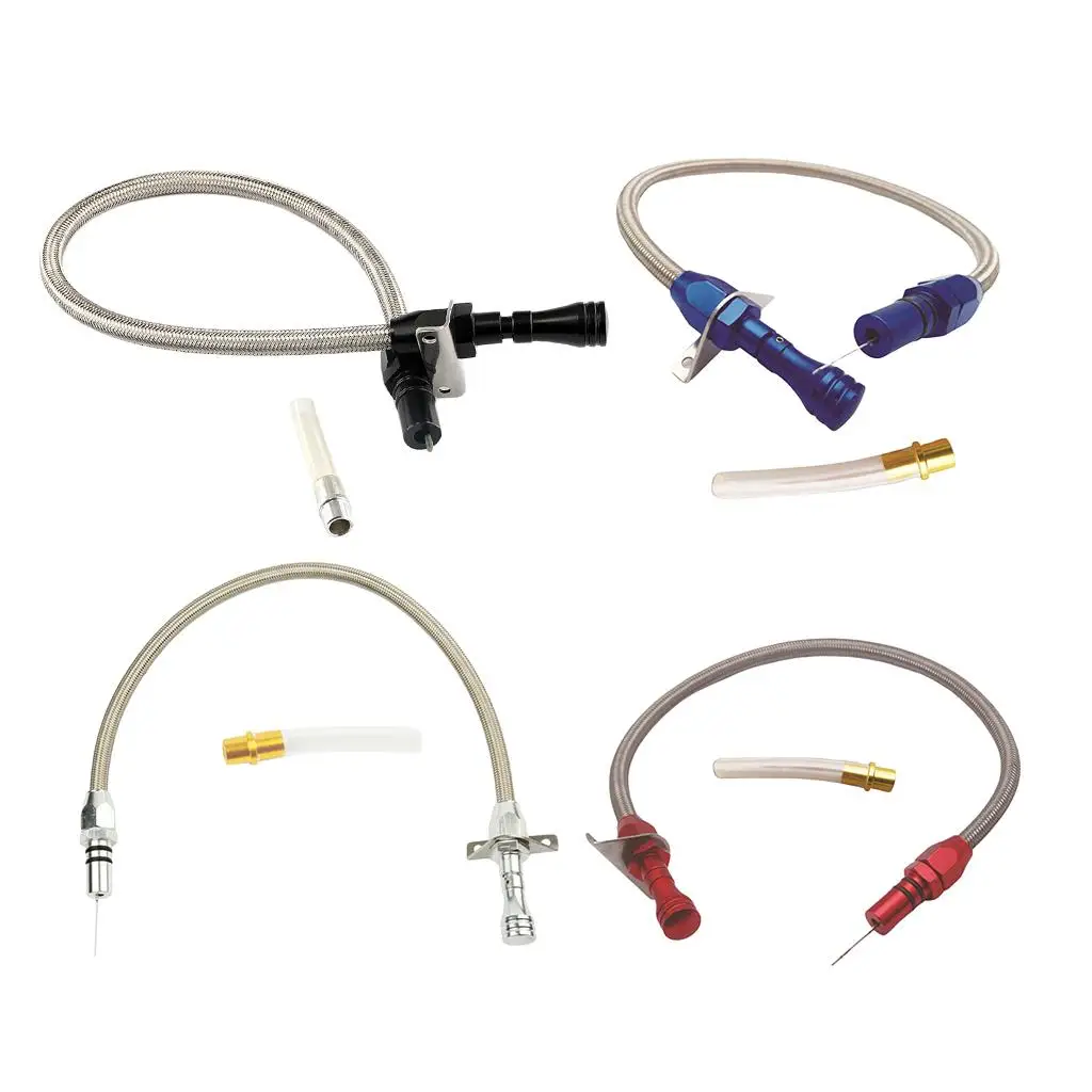 Stainless Steel Polished Dipstick Tube Transmission Fluid Level Checker for GM TH350