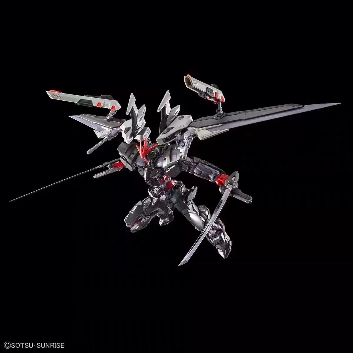 Mjh Hirm 1/100 Gat-X105E+Aqm / E-X09S Astray Noir High Quality Collectible Anime Kits Models Kids Gift