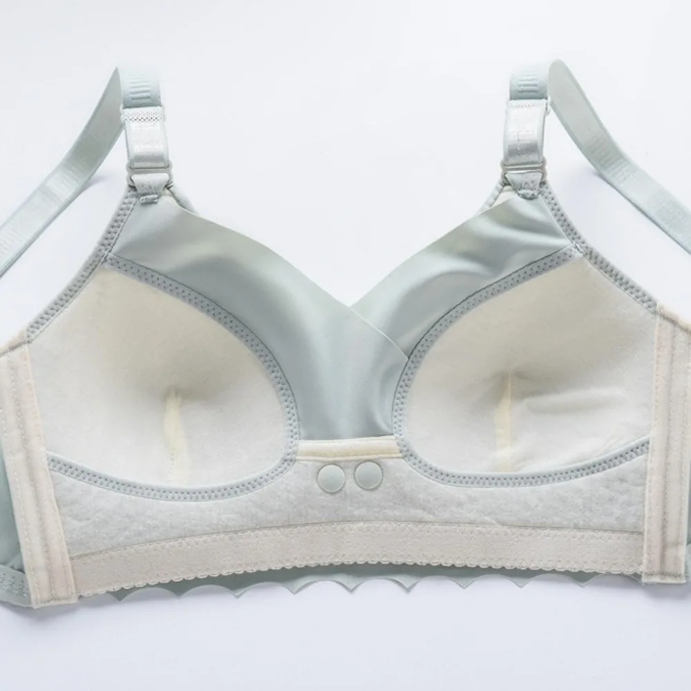 حمالة صدر لاسلكية بإبزيم أمامي عميق على شكل حرف V ملابس داخلية ضيقة مضادة للصدمات وكوب كبير ملابس داخلية مجمعة للثديين ملابس داخلية رافعة للأعلى