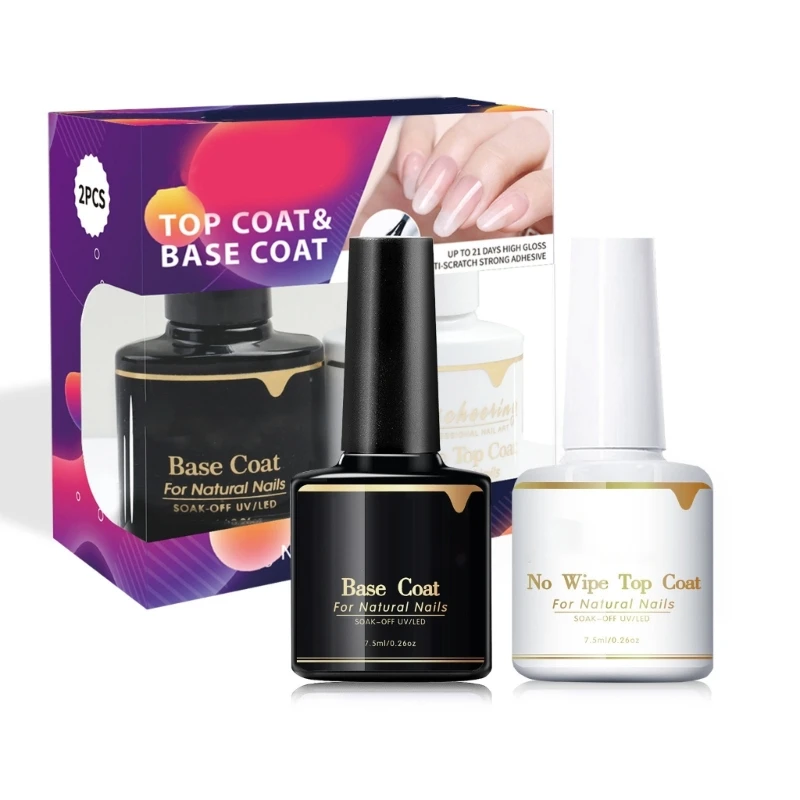 E1YE 2pcs Versatile Gel Polish Set Quick drying High Quality Perfect for Daily Wear and Special Occasions