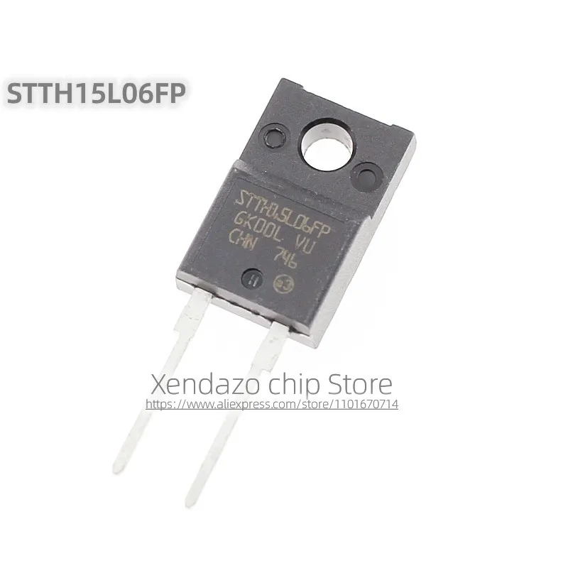 5pcs/lot STTH15L06FP STTH15L06 TO-220F-2 package Original genuine 15A 600V Schottky diode