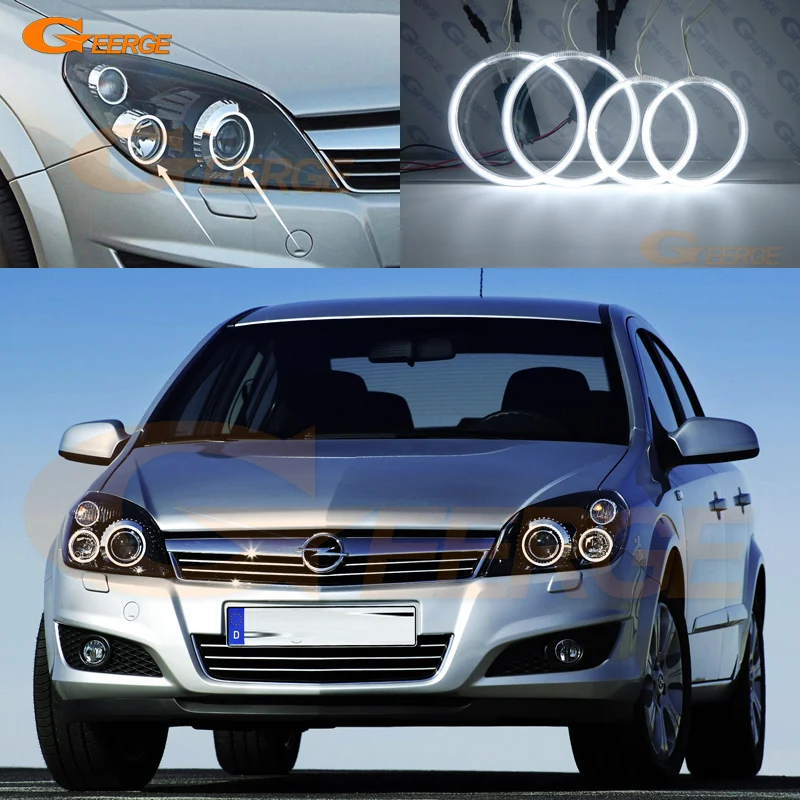 Geerge Excellent Ultra Bright CCFL Angel Eyes Halo Rings Kit Car Accessories For Opel Holden Chevrolet Astra H