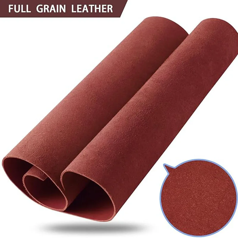 Wine Red Crazy Horse Leather, Genuine Leather in a Dark Red Shade, Stiff and Firm, vintage Pull-Up Effect Oily Leather, 2mm Thic
