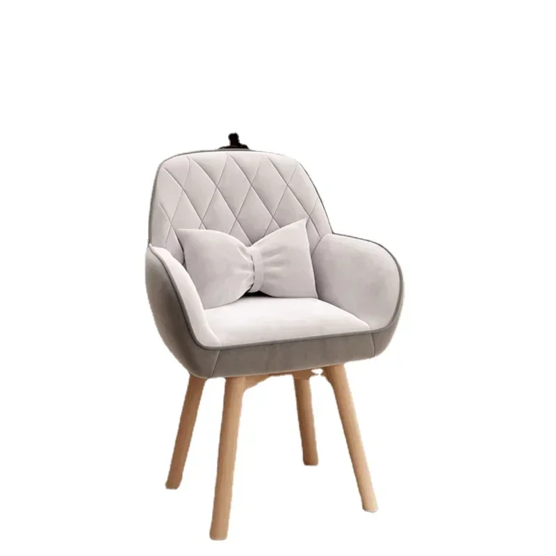 مسند الظهر المنزلي البراز الخفيفة الفاخرة صالة كرسي الحديثة الحد الأدنى الغرور كرسي مصمم ماكياج مقعد أنيق