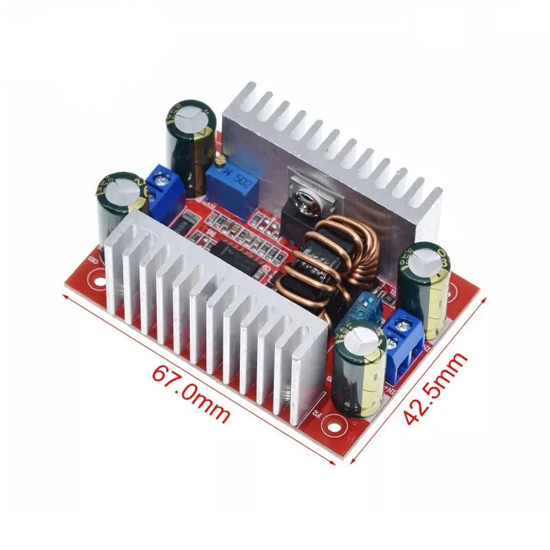 1/2~20/50Pcs DC-DC 400W 15A Adjustable Boost Converter Constant Current Power Module Vehicle Charging Transformer LED Driver