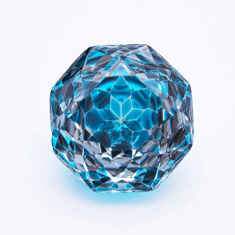 

Cubic Zirconia Wholesale Peacock Blue Color Rose Cut Charms for DIY Jewelry Making Earrings Bracelet Materials No Certificate