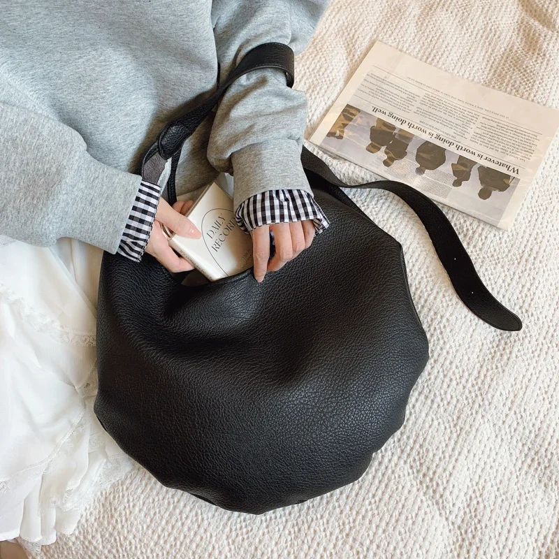 

Women Handbags Soft Leather Shoulder Bag Fashion Luxury Ladies Messenger Bags High Quality Female Tote Bag Dumpling Handbag