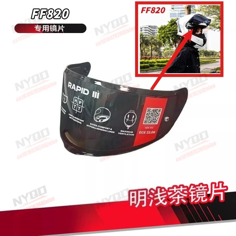 Motobike Helmet Lens for LS2 FF820 RAPID III Helmet Spoiler Black Visors