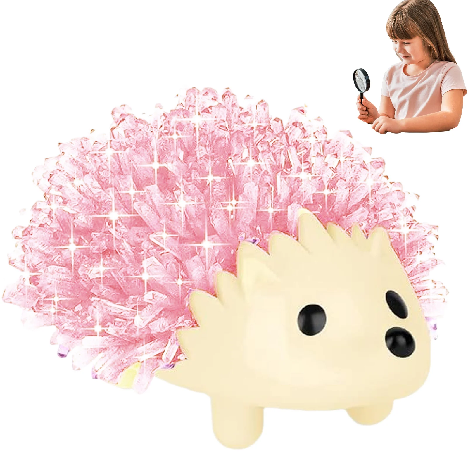 

Crystal Growing Hedgehog Kit Satisfy Children's Curiosity Interest Imagination Educational Gift For All Ages