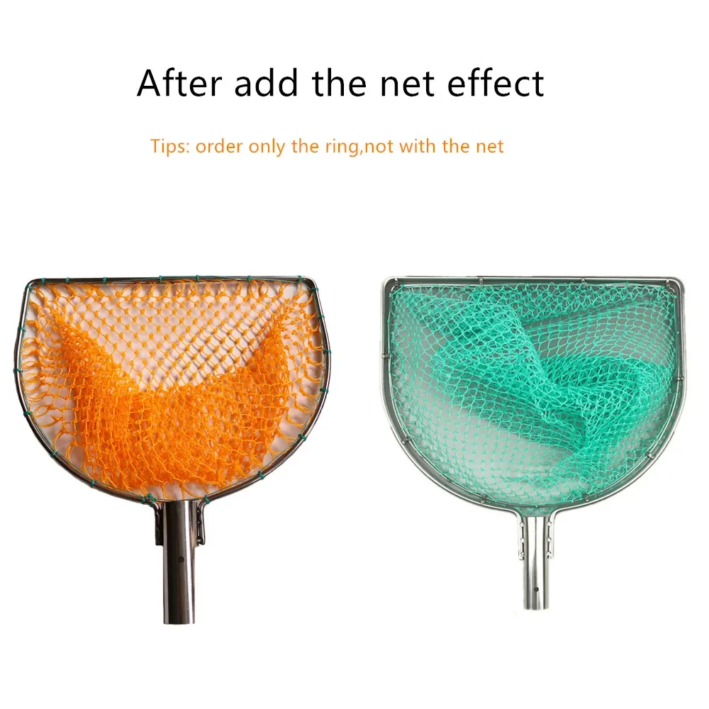 Strong Solid Stainless Steel Ring 25cm-40cm for Landing Net Dip Net Tuck Net Red De Pesca Fishing Equariam Outdoor Accessories