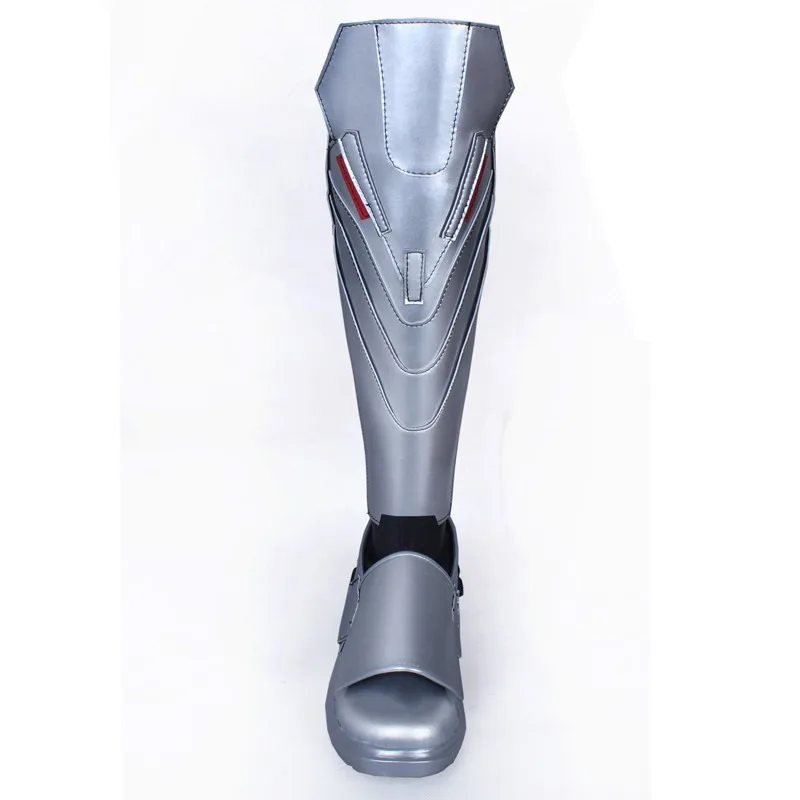 OW Reaper تأثيري أحذية هالوين كرنفال الأحذية أنيمي لعبة الملحقات بولي أحذية أحذية من الجلد تأثيري الدعائم الأحذية الفضية مخصص