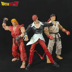 19cm Street Fighter Action Figure Capcom Vs Snk Figure Genuine Bulk ori Yagami Takashi Ryu Ken King Figurine Toys gioco regalo