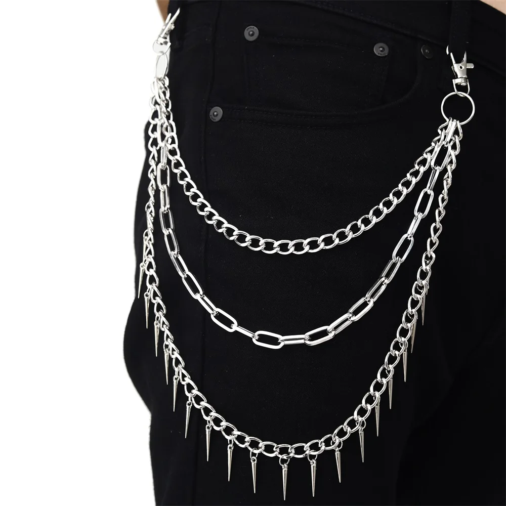 Punk Broekkettingen Riemketting voor Man Vrouwen Jean Broekkettingen Goth Sieraden Gothic Emo Scène Accessoires