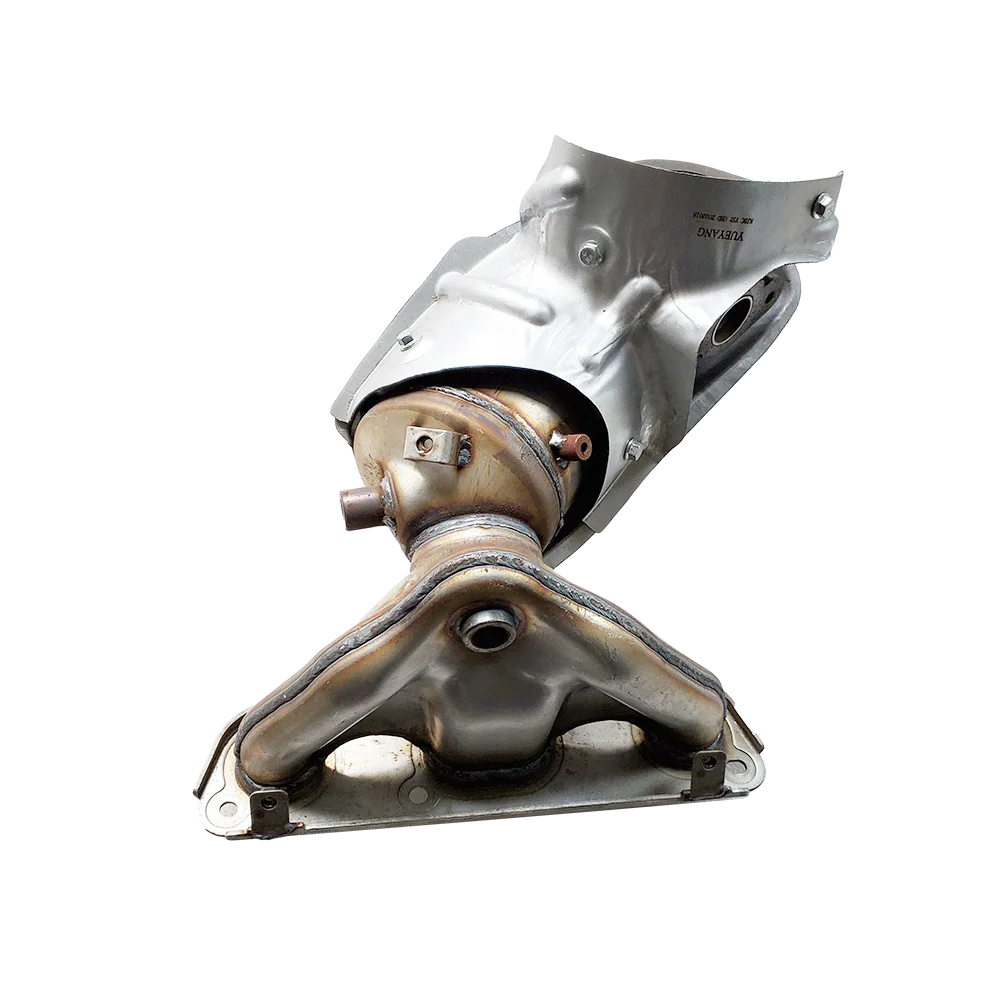 High Temperature Resistance Stainless Steel Catalytic Converter Direct Fit for Nissan X-TRAIL 2.0 L 2017 Front Section Euro V