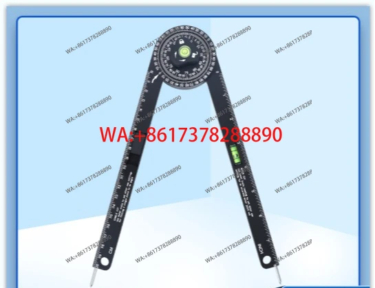 Multifunctional scribing Gauge Woodworking scriber Compass Slope Measurement Angle Meter Horizontal Positioning Tool