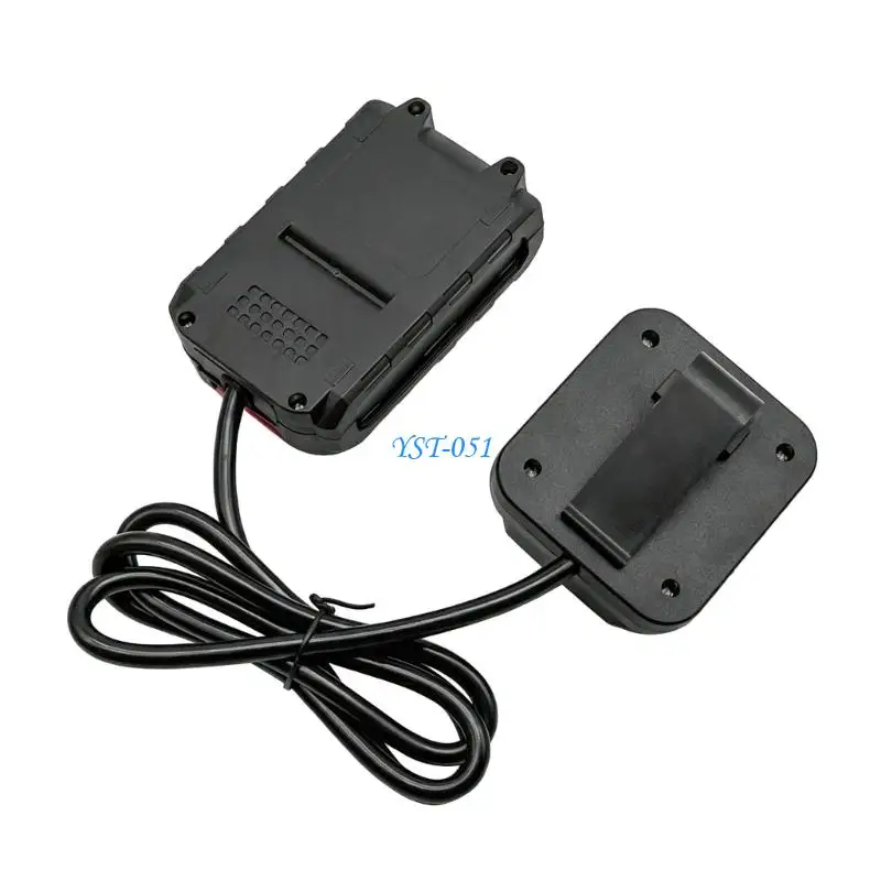 E15A Ergonomic Flexible 1M Extension Cord Converters For Battery Includes Belt Clip