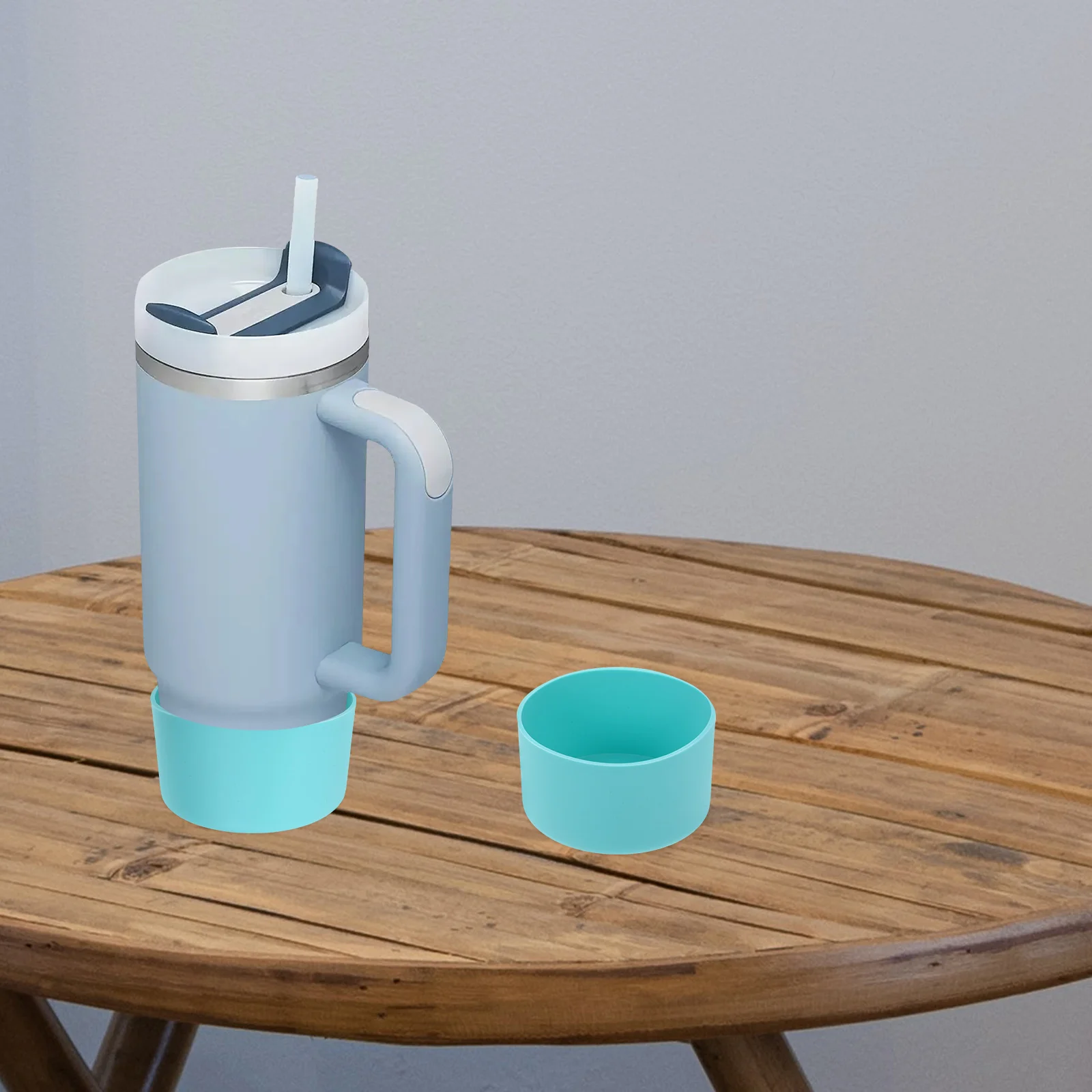 

5Pcs Silicone Bottle Boot Water Bottle Sleeve Non-Slip Bottom Cover for Glass Cup Reusable Insulated Protector Home Kitchen