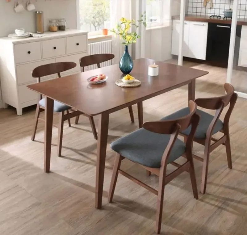 

SAT049 Solid Wood Dinning Table and Chairs Combination Furniture
