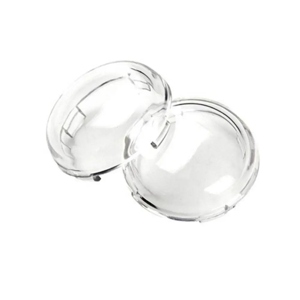 Round Shape Motorcycle Indicator Lens Lens Covers Light Caps Turn Signal Light Caps Kit Set Motorcycle Light Lens for For Harley