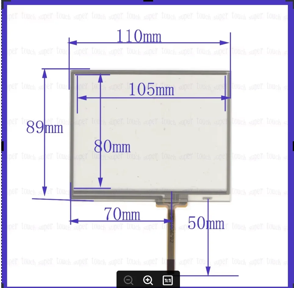 

ZhiYuSun wholesale 050067 110*89mm 5inch 4lines resistance screen for car DVD redio this is compatible