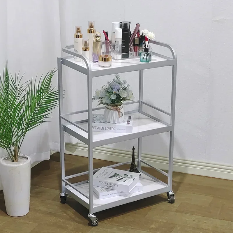 

Stainless Steel Laboratory Trolley Spa Beauty Salon Equipment Manicure Portable Aesthetics тележка парикмахерская Trolly Small