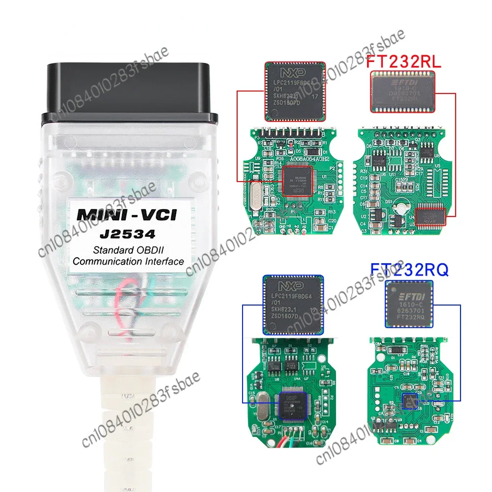 Mini VCI V18 for Toyota Diagnostic Line Techstream FTDI Ft232rq RL